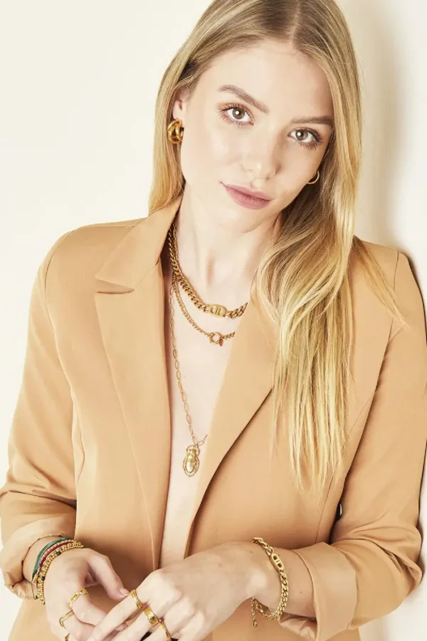 Ketting the good life, Ketting, dames stainless steel, goud kleurig