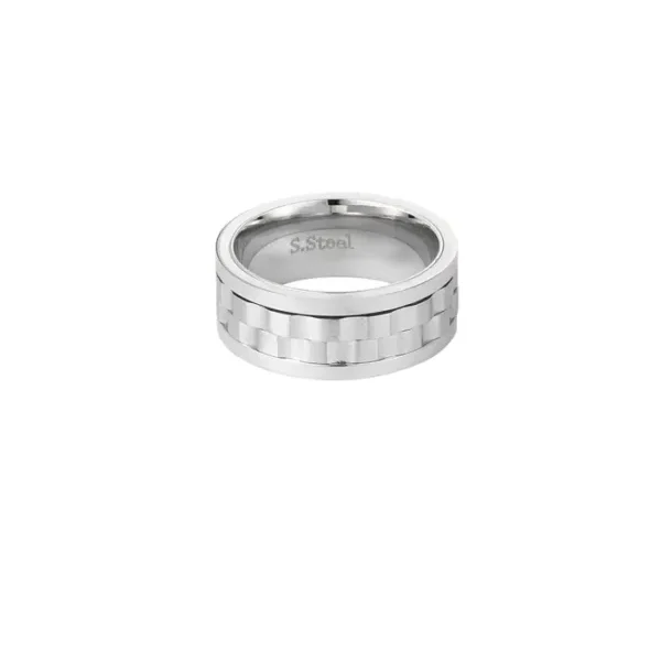 Heren ring ribbel