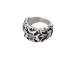 Heren ring Ornament, Ring, heren, stainless steel, maat 19, 20, 21, zilver kleurig
