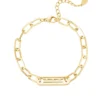 Schakel armband met steentjes, Armband, dames, stainless steel, strass steentjes, zilver kleurig