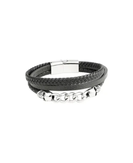 Armband gevlochten met schakels