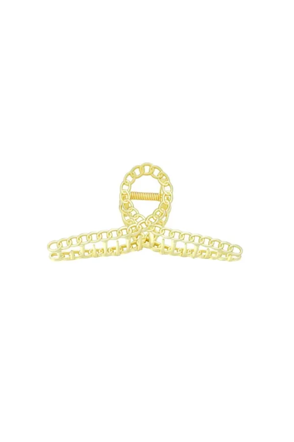 Haarklem anna, Haarklem, metaal, 12 x 5 cm, goud kleurig