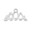 Sierlijke haarklem, Haarklem, haaraccessoire, metaal, 12 x 5 cm, zilver kleurig,