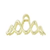 Sierlijke haarklem, Haarklem, haaraccessoire, metaal, 12 x 5 cm, goud kleurig,