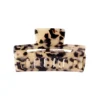 Haarklem Patroon, Haarklem dames, kunststof, beige met zwart, circa 10 cm,