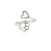 Ring love dog, Ring, dames, kinderen, stainless steel, zilver