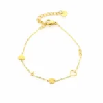 Love armband, Armband, dames, stainless steel, goud