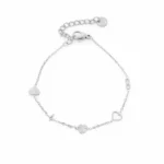 Love armband, Armband, dames, stainless steel, zilver