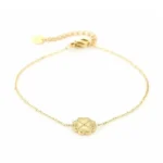 Armband klavertje, Armband, dames, stainless steel, zilver