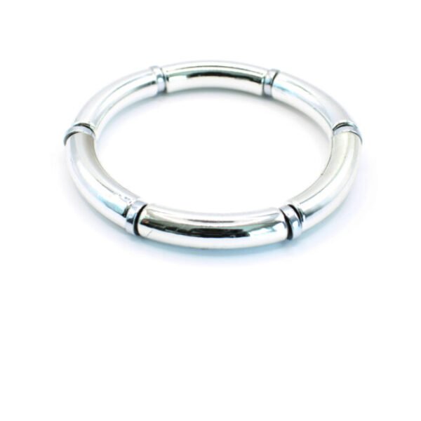 Tube armband zilver