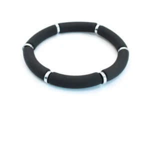 Tube armband mat zwart