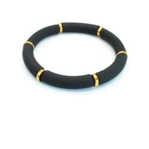 Tube armband mat zwart
