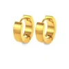Design oorbellen, Design, dames stainless steel, goud