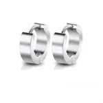 Design oorbellen, Design, dames stainless steel, zilver