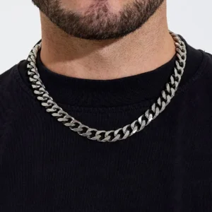 Heren ketting grove schakel