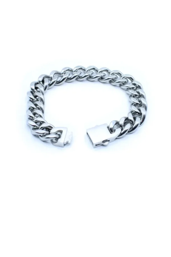 Grove schakel armband
