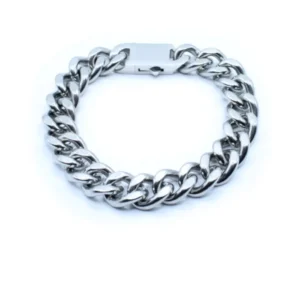 Grove schakel armband