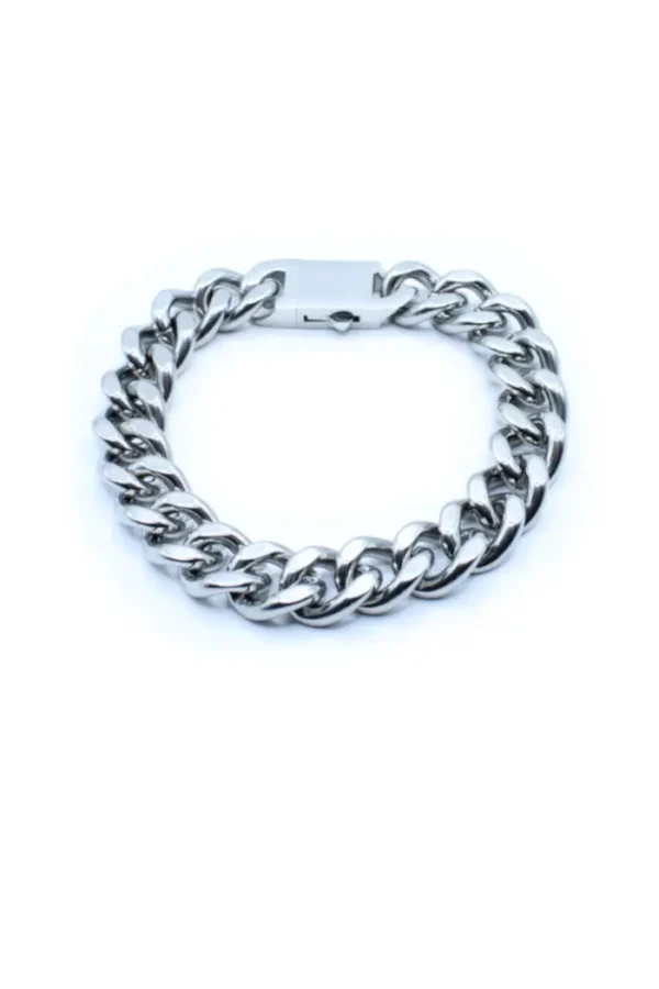 Grove schakel armband