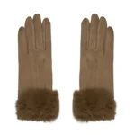 Handschoenen suede look, Handschoenen, Polyester, camel