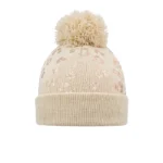 Beanie tijger print, Beanie, acryl, beige, voor kinderen