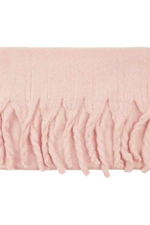 Wintersjaal effen, Polyester, roze