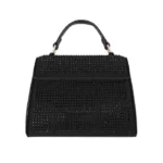 Handtas strass, Handtas, Metaal, PU, Strass steentjes, zwart