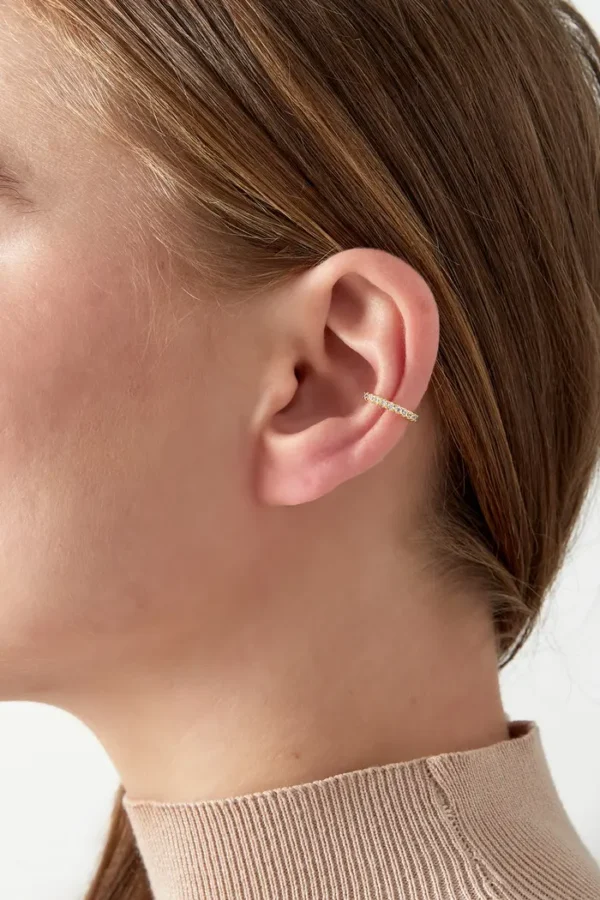 Earcuff shimmer, Earcuff, koper, zirkonium, goud