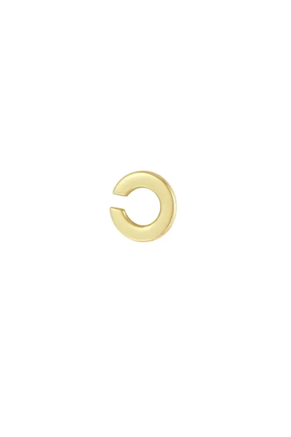 Eenvoudige oor manchet, Oor manchet, stainless steel, goud