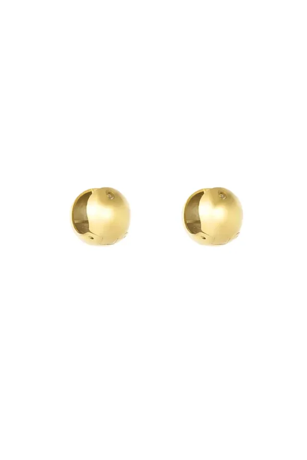 Schitterende oorbellen, Oorbellen, stainless steel, goud