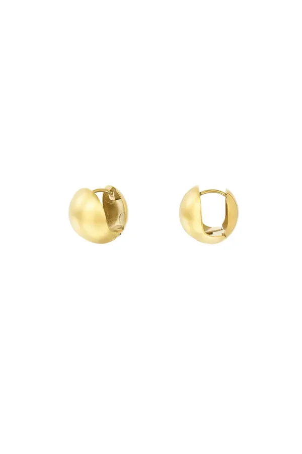 Oorbellen basis babe, Oorbellen, stainless steel, goud