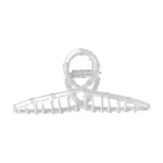 Grote metalen haarklem, Haarklem, Metaal, zilver kleurig