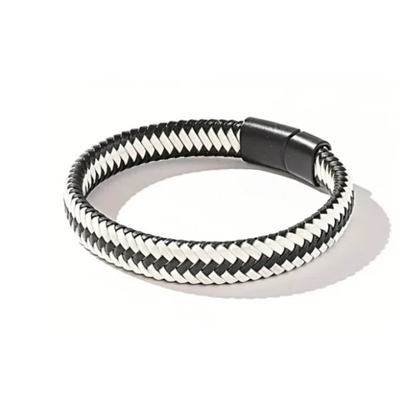 Zwart met witte armband
