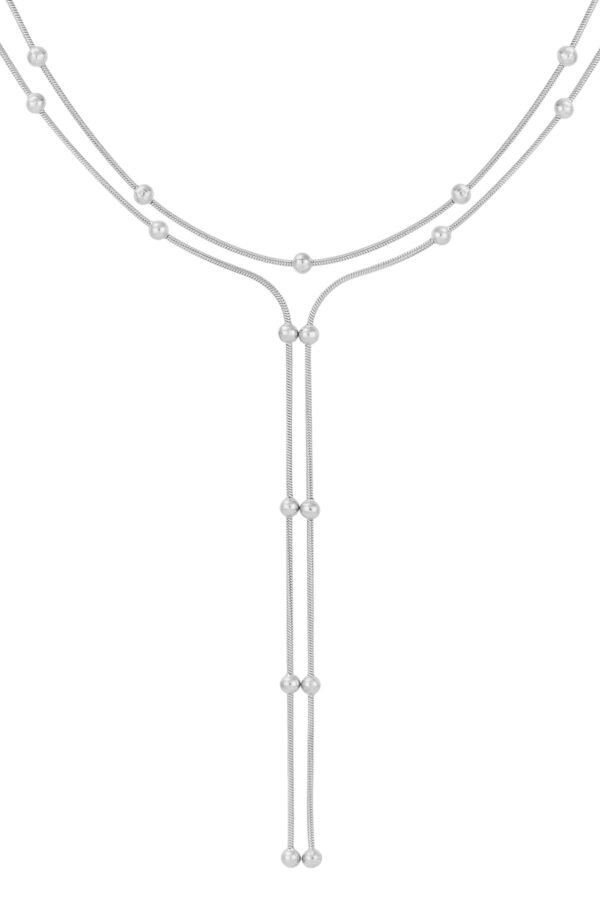 Dotty delight ketting, Ketting, dames, stainless steel, 48+5 cm, goud kleurig,