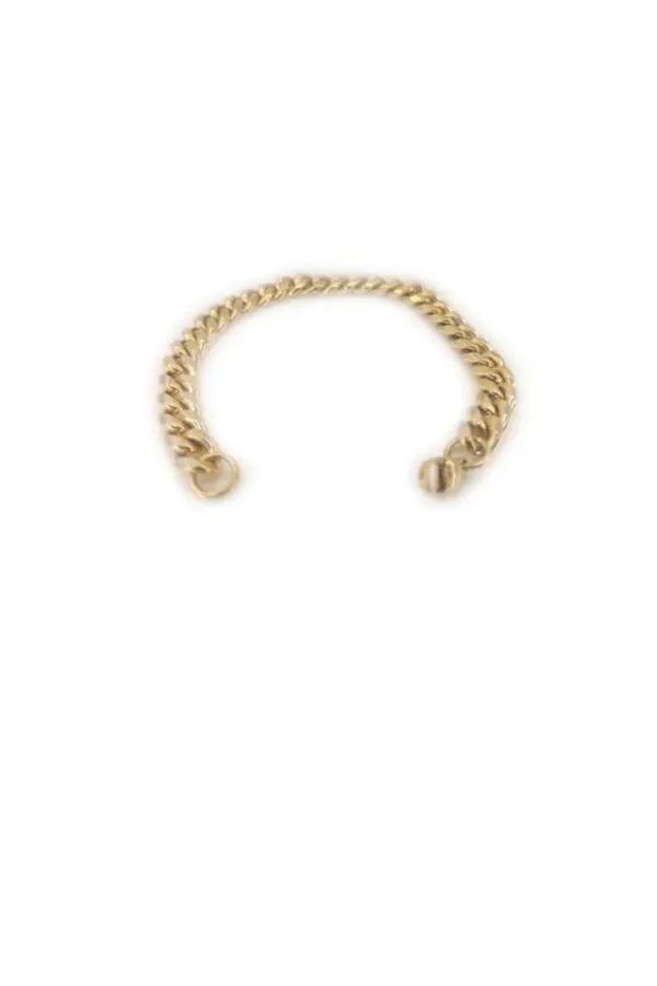 Set cubaanse ketting met armband 10mm, Ketting, heren, stainless steel, lengte 60, goud kleurig