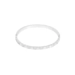 Armband met steentjes, Armband, stainless steel, 5 x 6 cm, zirkonium, zilver kleurig