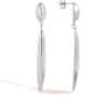 Oorbellen dance pin, Oorbellen, stainless steel, zilver kleurig,