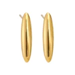 Oorbellen long shimmer, oorbellen, stainless steel, goud kleurig,