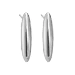 Oorbellen long shimmer, oorbellen, stainless steel, zilver kleurig,