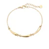 Armband long drop, Armband, stainless steel, goud kleurig,