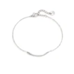 Armband thin smile in thin, Armband, Stainless steel, 17 cm, zilver kleurig,