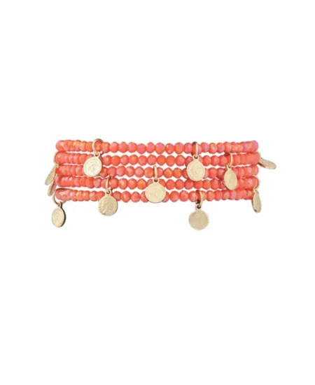 Armband met munt bedels