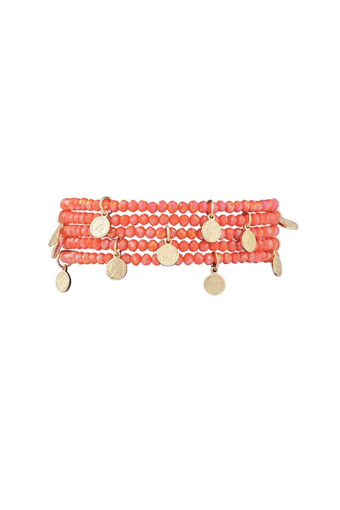 Armband met munt bedels