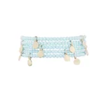 Armband met munt bedels, Armband, kristal, koper, 18 cm, blauwe kleur,