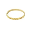 Schakel bangle armband, stainless steel, 6 bij 5 cm, goud kleurig,