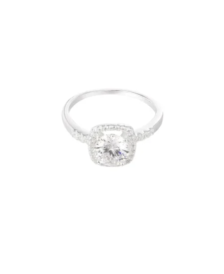 Ring vierkante steen
