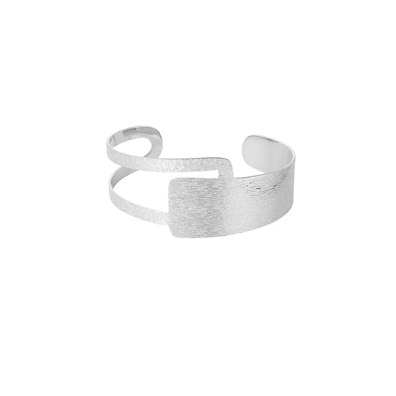 Grote gestructueerde vintage armband