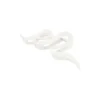 Haarklem matte krul, plastis, lengte 13 cm, kleur wit