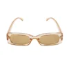 Transparant gekleurde zonnebril, zonnebril, kunstof, onesize, beige