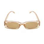 Transparant gekleurde zonnebril, zonnebril, kunstof, onesize, beige
