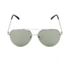 Zonnebril aviator style, Zonnebril, kunststof, stainless steel, grijs,